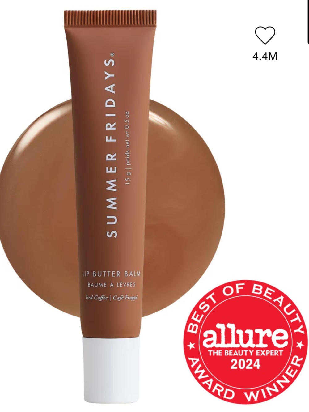 NWT Summer Fridays Lip Butter Balm In Iced Coffee